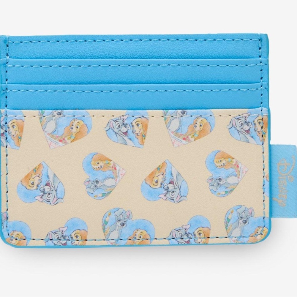 Loungefly Disney Blue and Cream Kids Card Holder